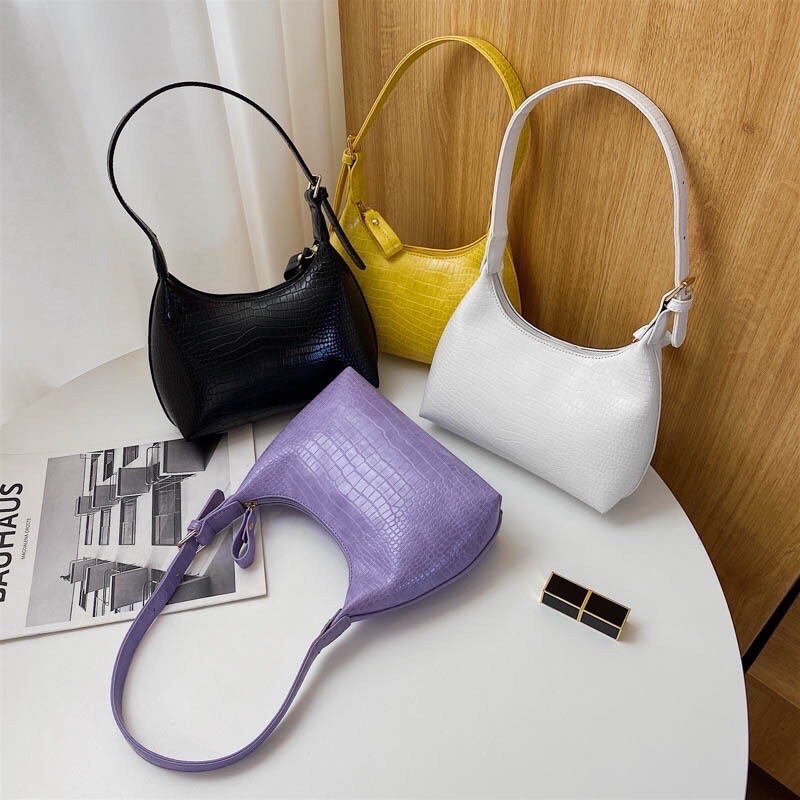 Túi Kẹp Nách Trơn Da Rắn